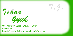 tibor gyuk business card
